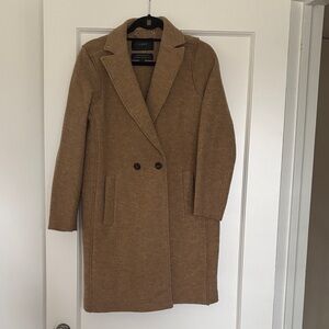 J. Crew Camel Double-Breasted Daphne Coat